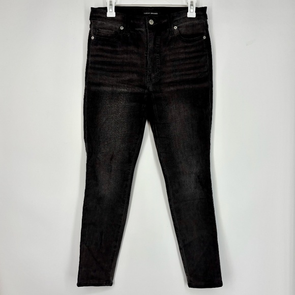 Lucky Brand Womens Size 30 Uni Fit 4 Skinny Ankle Jeans Charcoal Gray Denim - Picture 1 of 9
